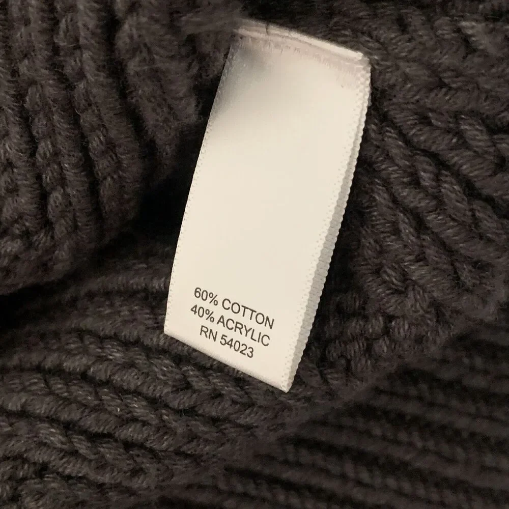 $225 BANANA REPUBLIC Mens Heavyweight Cable Knit Full Zip Cardigan Sweater - M